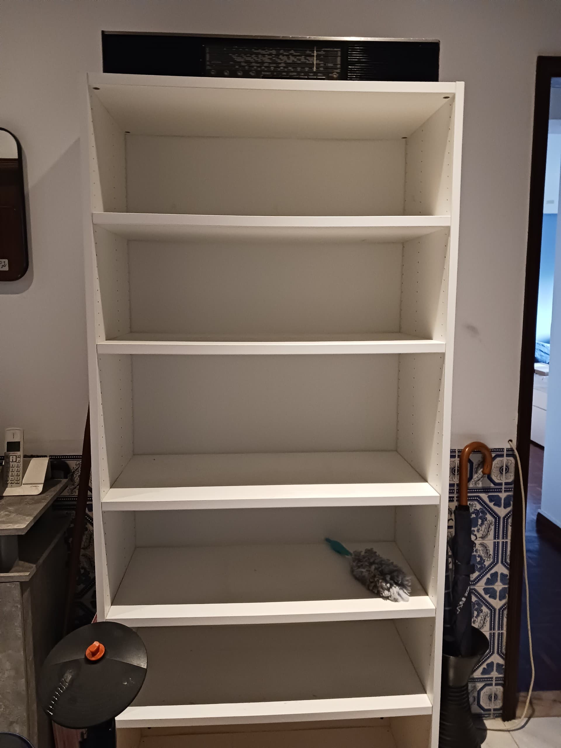 TONSTAD estante, branco-bege, 81x37x201 cm