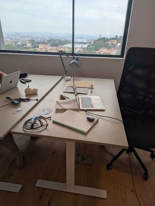 TROTTEN desk, white, 160x80 cm