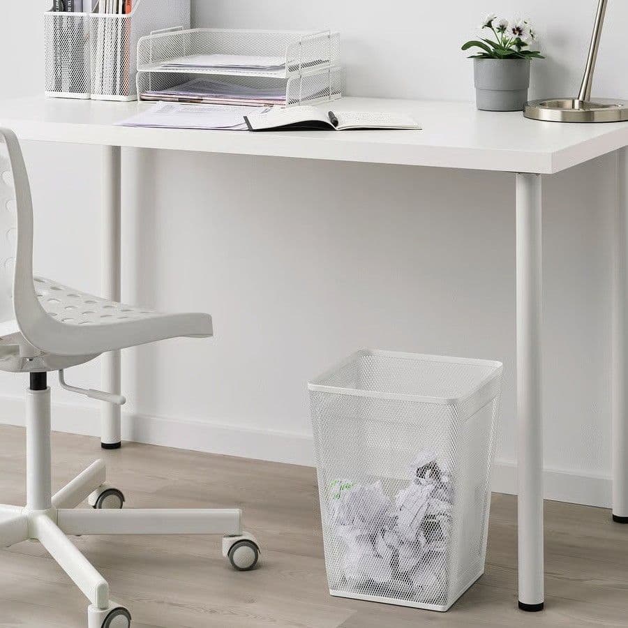 DRÖNJÖNS wastepaper basket, white