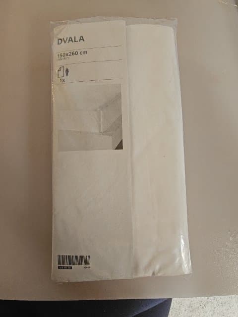 LENCOL DVALA flat sheet, white, 150x260 cm