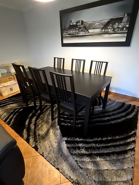 ÅLHULT mesa extensível, preto/castanho, 120/170x80 cm