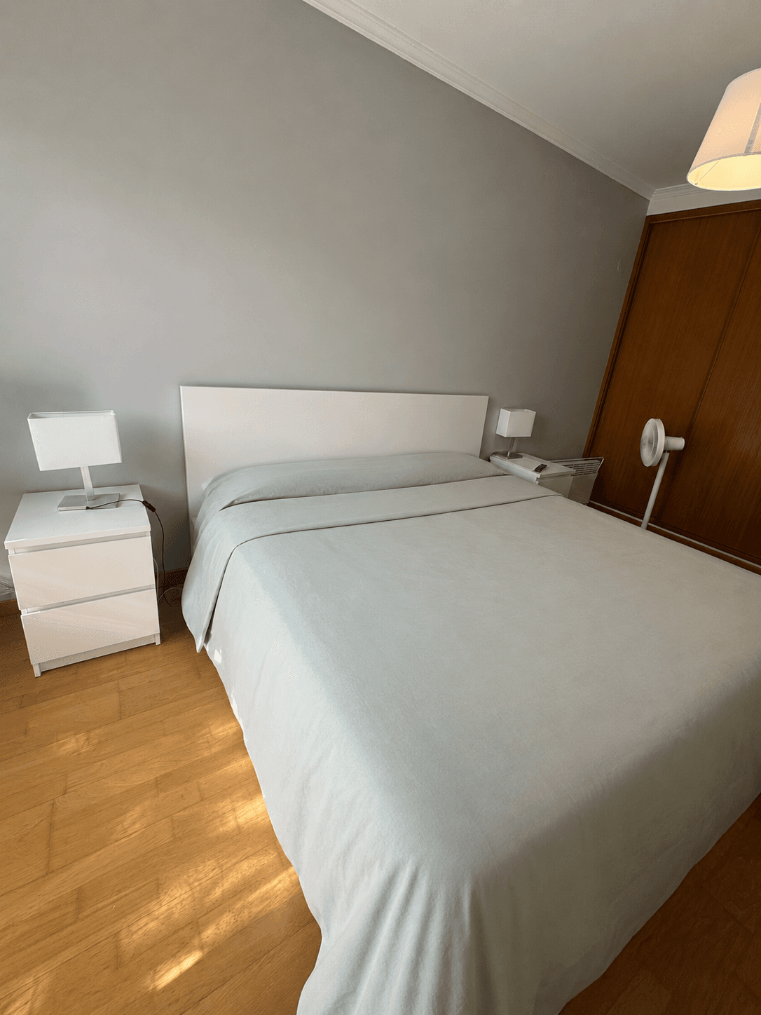 CAMA MALM+ 4 GAVETAS estr. cama alta c/2 cx arrumação, branco/Luröy, 180x200 cm
