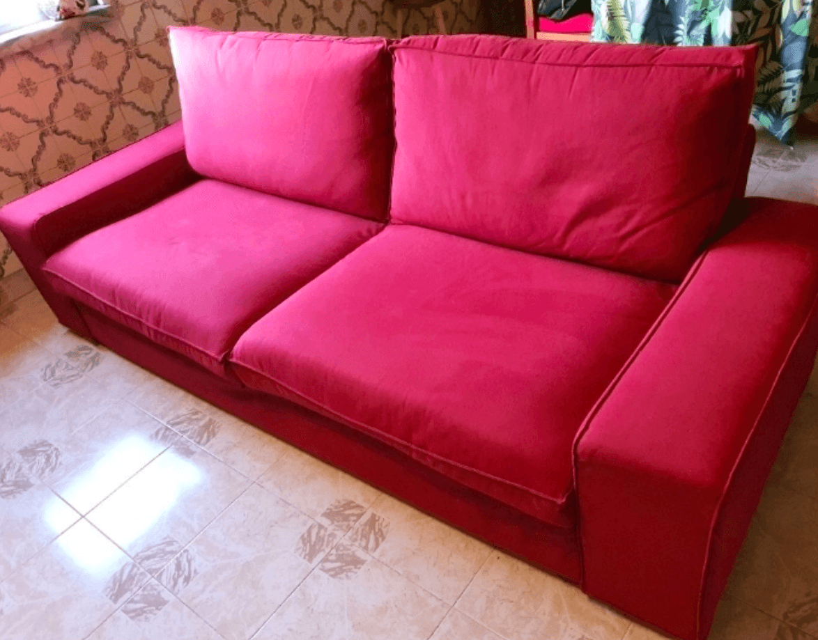 CAPA KIVIK 3 LUGARES cover for 3-seat sofa, Gunnared light brown-pink